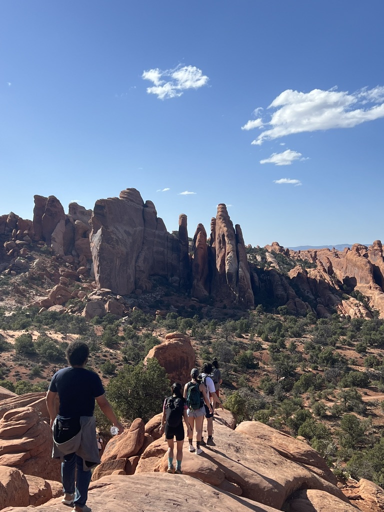 Hiking in Arches National Park
