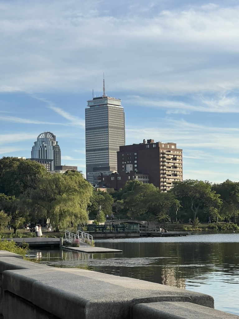 Boston skyline across the Charles River